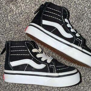 Vans Black and White Kids' High-Tops